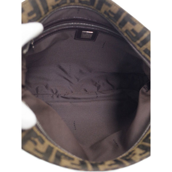 Fendi Zucca Pattern Semi Shoulder Bag Brown - Picture 2 of 6